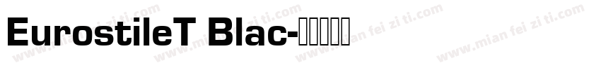 EurostileT Blac字体转换